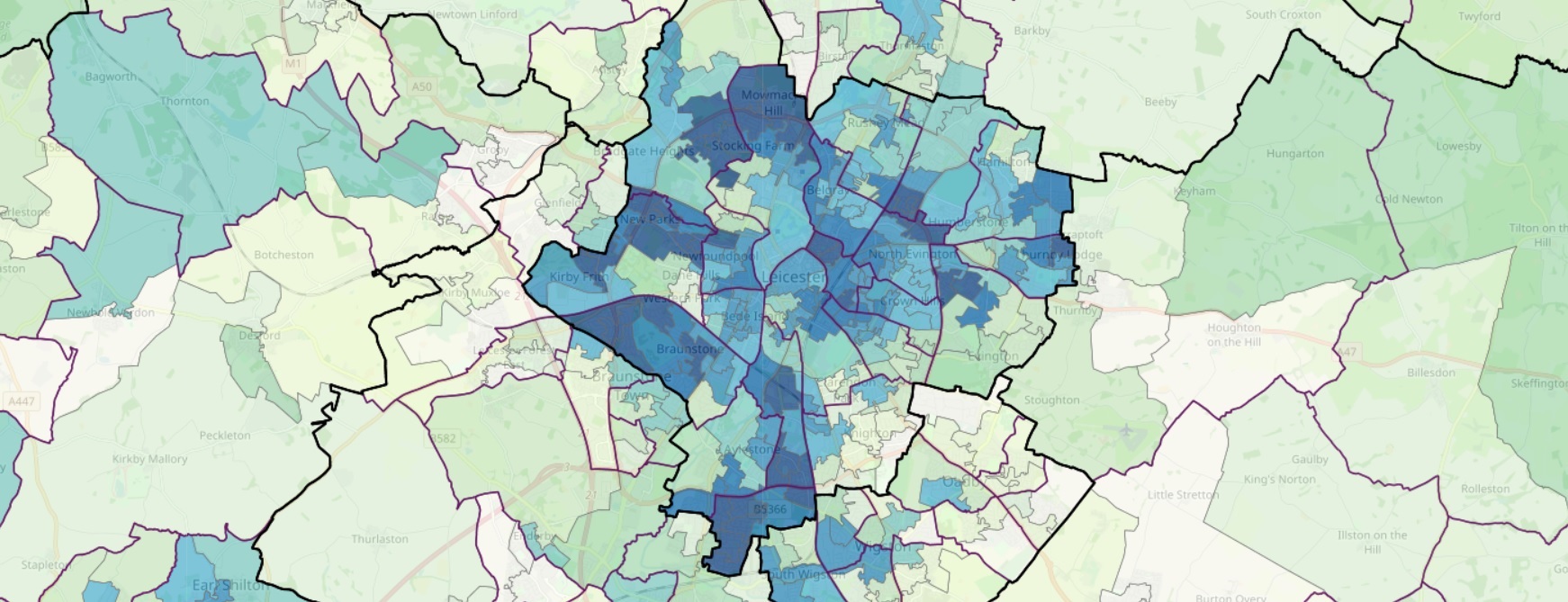 Income, Skills and Deprivation in Leicester and Nottingham